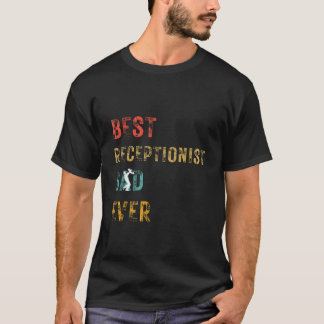 Camiseta Melhor Pai Recepcionista Nunca Dia do Pai 2024