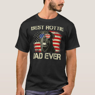 Camiseta Melhor Pai Rottie de Mens Alguma Vez Rottweiler Am