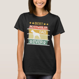 Camiseta Melhor Pai Rottweiler Da Caneta Nunca Para Rotação