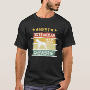 Camiseta Melhor Pai Rottweiler Da Caneta Nunca Para Rotação