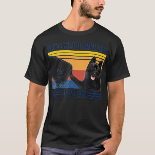 Camiseta Melhor Pai Schipperke Alguma Vez Vintage Dia Pai C