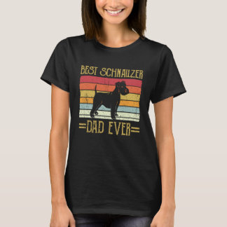 Camiseta Melhor Pai Schnauzer de Todos os Tempos Gigante Ch
