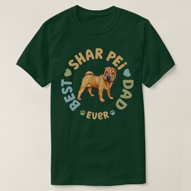 Camiseta Melhor Pai Shar Pei Nunca (Frente do Design)