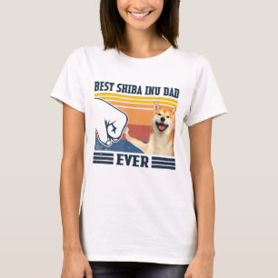 Camiseta Melhor Pai Shiba Inu Natal De Dia de os pais