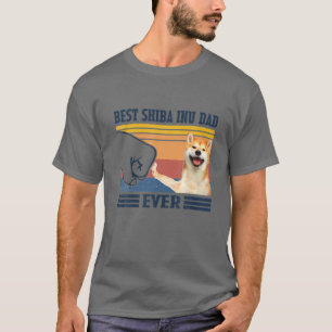Camiseta Melhor Pai Shiba Inu Natal De Dia de os pais