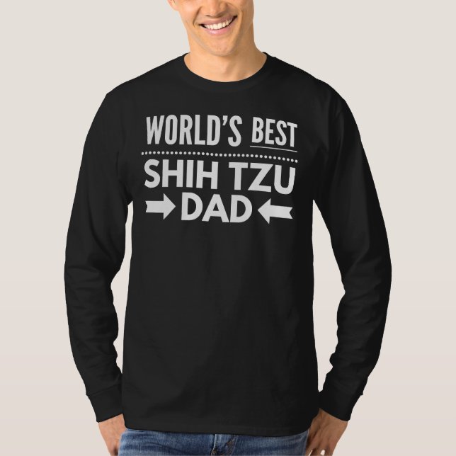 Camiseta Melhor Pai Shih Tzu (Frente)