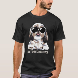 Camiseta Melhor Pai Shih Tzu De Sempre