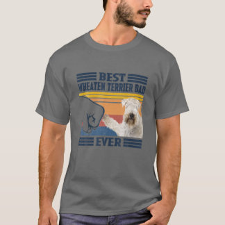 Camiseta Melhor Pai Terrier De Sobrevida De Roda Revestida 