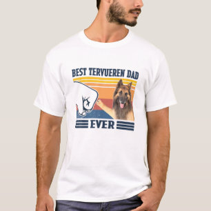 Camiseta Melhor Pai Tervueren De Cachorro Engraçado Faisão