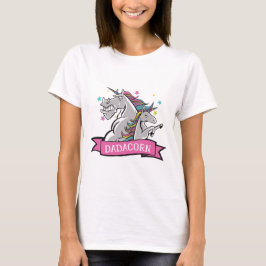 Camiseta melhor pai unicórnio de todos os tempos