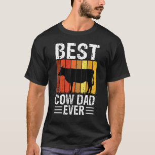 Camiseta Melhor Pai Vaca de Todos os Tempos Fazenda de Vaca