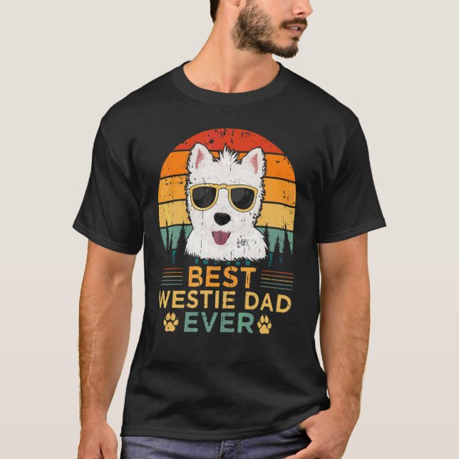 Camiseta Melhor Pai Westis Dia de os pais De Estilo Retroat (Frente)