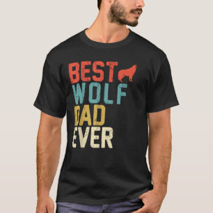 Camiseta Melhor Pai WOLF Alguma Vez - Vintagem Retroativa