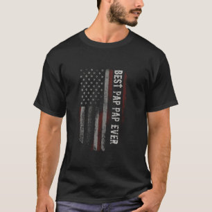 Camiseta Melhor Pap De Pap De Bandeira Americana Engraçado 