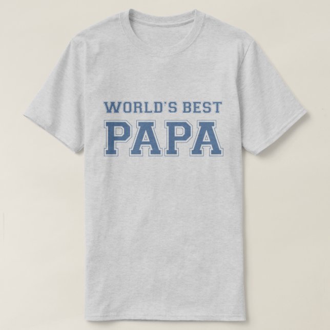 Camiseta Melhor Papa do Mundo (Frente do Design)