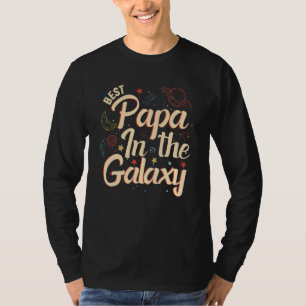 Camiseta Melhor Papa no Dia de os pais de Gráficos Galáxico