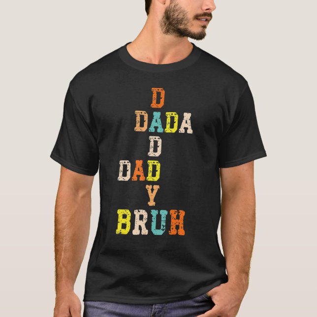 Camiseta Melhor Papa Orgulhoso Dia de os pais Dada Pai Pai (Frente)