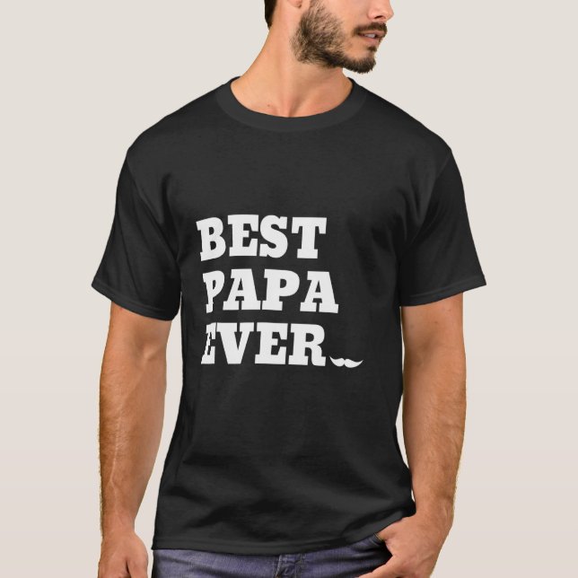Camiseta Melhor Papa para o Avô Marido (Frente)