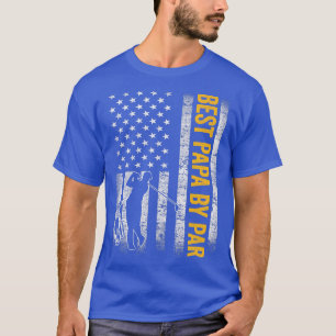 Camiseta Melhor Papa por Par American Flag Pai