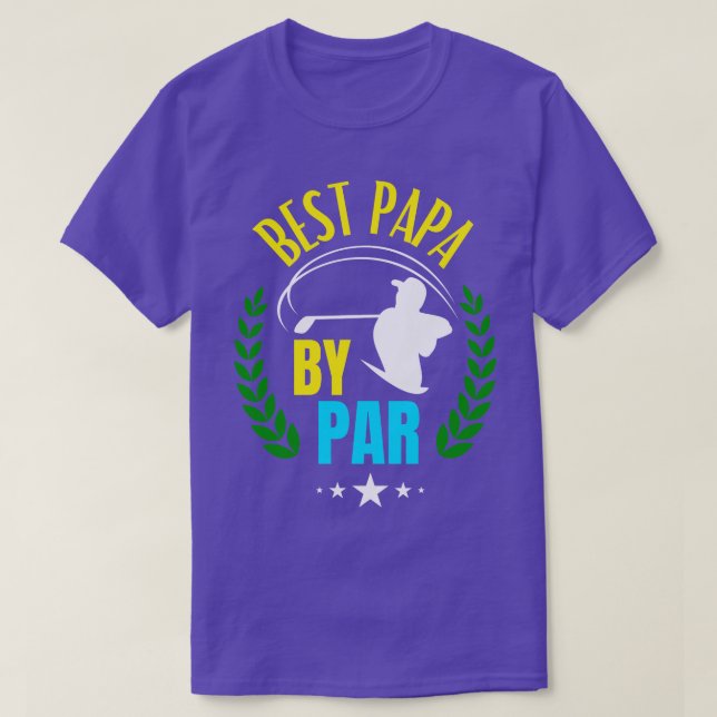 Camiseta Melhor Papa Por Par Golf Pai Pai Golfe (Frente do Design)