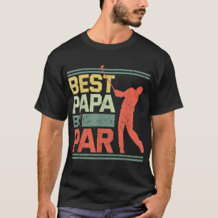 Camiseta Melhor Papa Por Par Golf Putter Golfer Birdie Pai