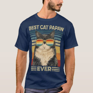 Camiseta Melhor Papaça De Gato Alguma Vez Retro Vintage Pai