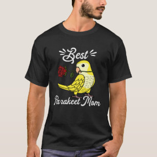 Camiseta Melhor Papagaio Mãe I Amarelo Lutino Monk Parakeet