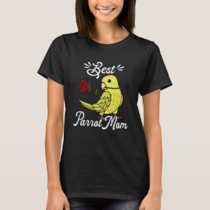 Camiseta Melhor Papagaio Mãe I Parrotlet Amarelo