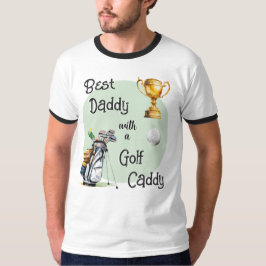 Camiseta Melhor Papai Caddie de Golfe Pai Dia dos Pais Dive