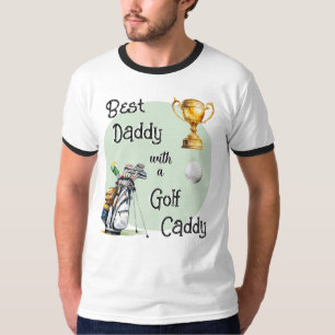 Camiseta Melhor Papai Caddie de Golfe Pai Dia dos Pais Dive