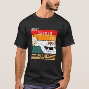 Camiseta Melhor Papai de Gato Mamãe de Todos Pergunte ao Pa