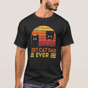 Camiseta Melhor Papai de Gato Vintage de Todos os Tempos Aj