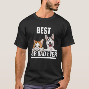 Camiseta Melhor Papai de Pelúcia de Todos Animal de Estima