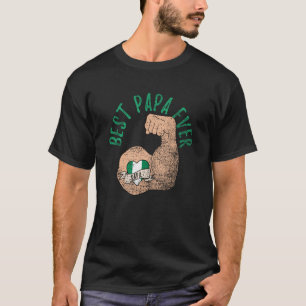 Camiseta Melhor Papai de Todos os Tempos Pai Nigeriano Dia 