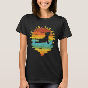 Camiseta Melhor Papai do Bulldog Francês Ioga Vintage 70s 8