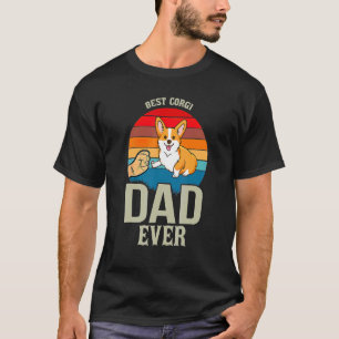 Camiseta Melhor Papai do Corgi de Todos os Tempos Papai Don