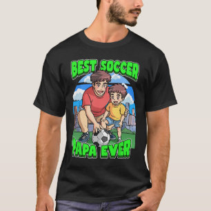 Camiseta Melhor Papai do Futebol de Todos os Tempos Celebre