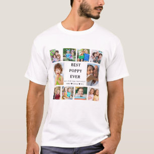 Camiseta Melhor Papai do Mundo Ever Netos 10 Colagem de Fot