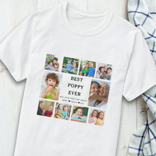 Camiseta Melhor Papai do Mundo Ever Netos 10 Colagem de Fot