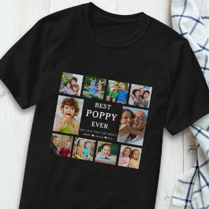 Camiseta Melhor Papai do Mundo Ever Netos 10 Colagem de Fot
