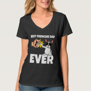 Camiseta Melhor Papai Francês de Todos os Tempos Frenchie P
