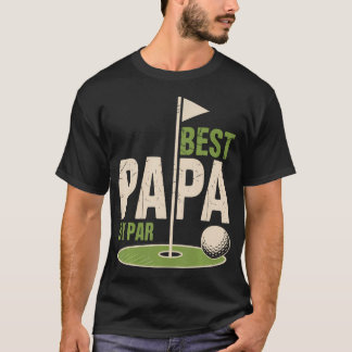 Camiseta Melhor Papai Pelo Golfe Buraco Em Um Pai