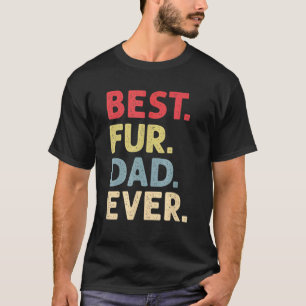 Camiseta Melhor Papai Peludo de Todos Papai Cachorro e Gato