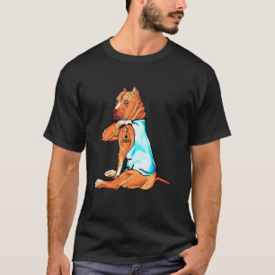 Camiseta Melhor Papai Pitbull de Sempre Pitbull Bonito Eu