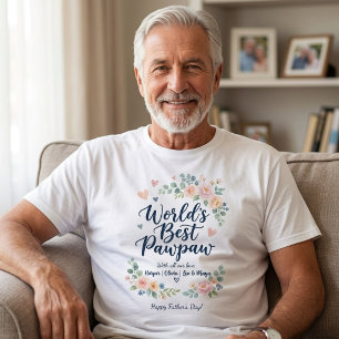 Camiseta Melhor Papaia do Mundo Nomes Personalizados dos Ne