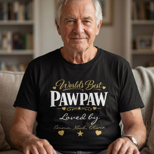 Camiseta Melhor Papaia do Mundo Nomes Personalizados dos Ne