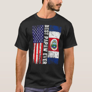 Camiseta Melhor Papo Já Dia de os pais Costa Rica Bandeira