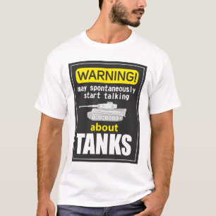 Camiseta Melhor para um ventilador de tanque Advertência p