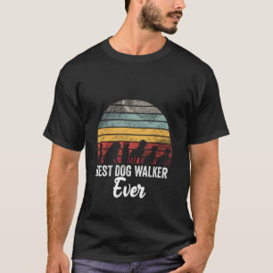 Camiseta Melhor Passeador de Cães de Todos os Tempos Passei