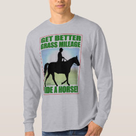 Camiseta Melhor passeio da milhagem da grama um cavalo